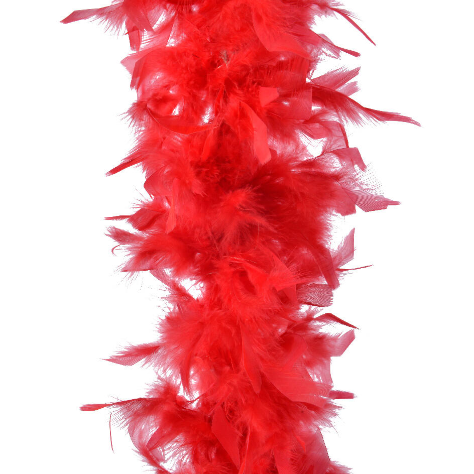 Guirlande Boa en plumes Deluxe Rouge 1