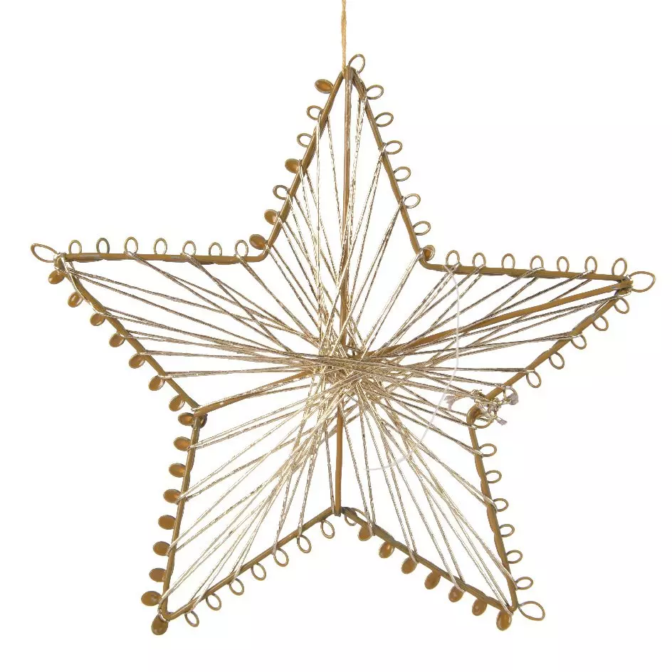 Etoile de Noël à suspendre Ora Or 1