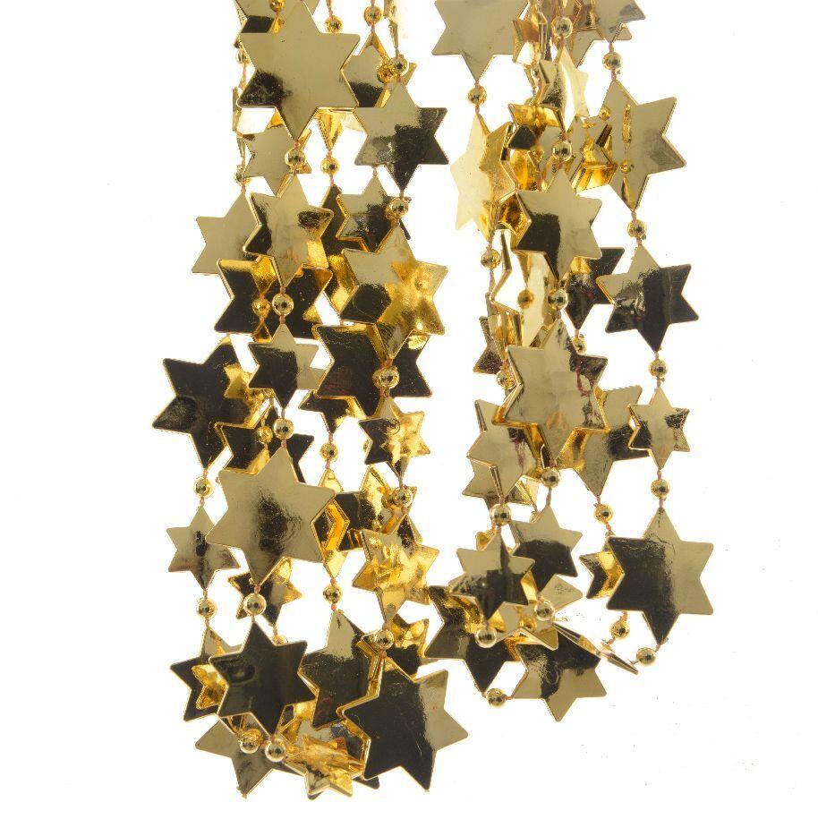 Guirnalda de Navidad estrella/perla Alpine Oro 1