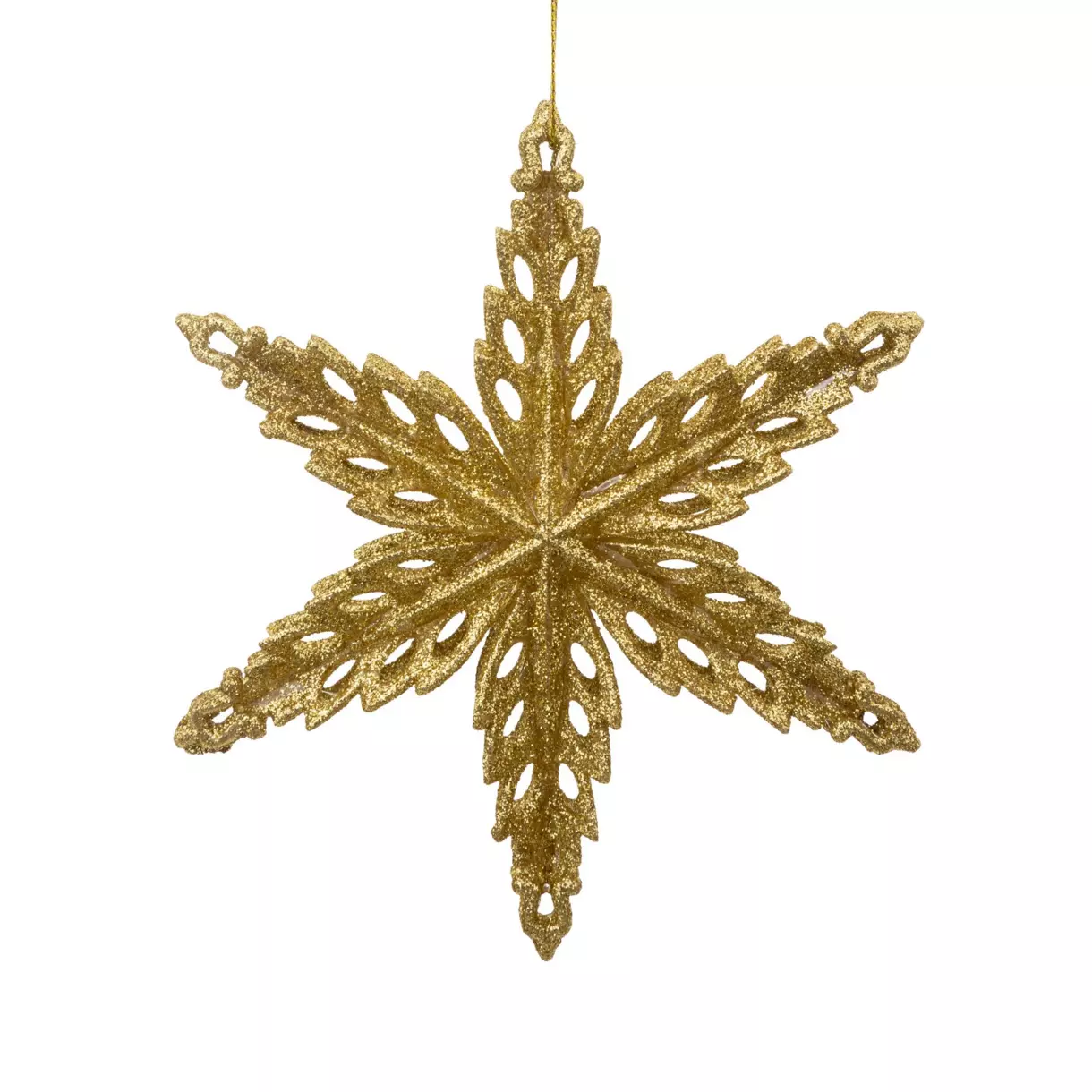 Etoile de Noël à suspendre Ajourée Or 1