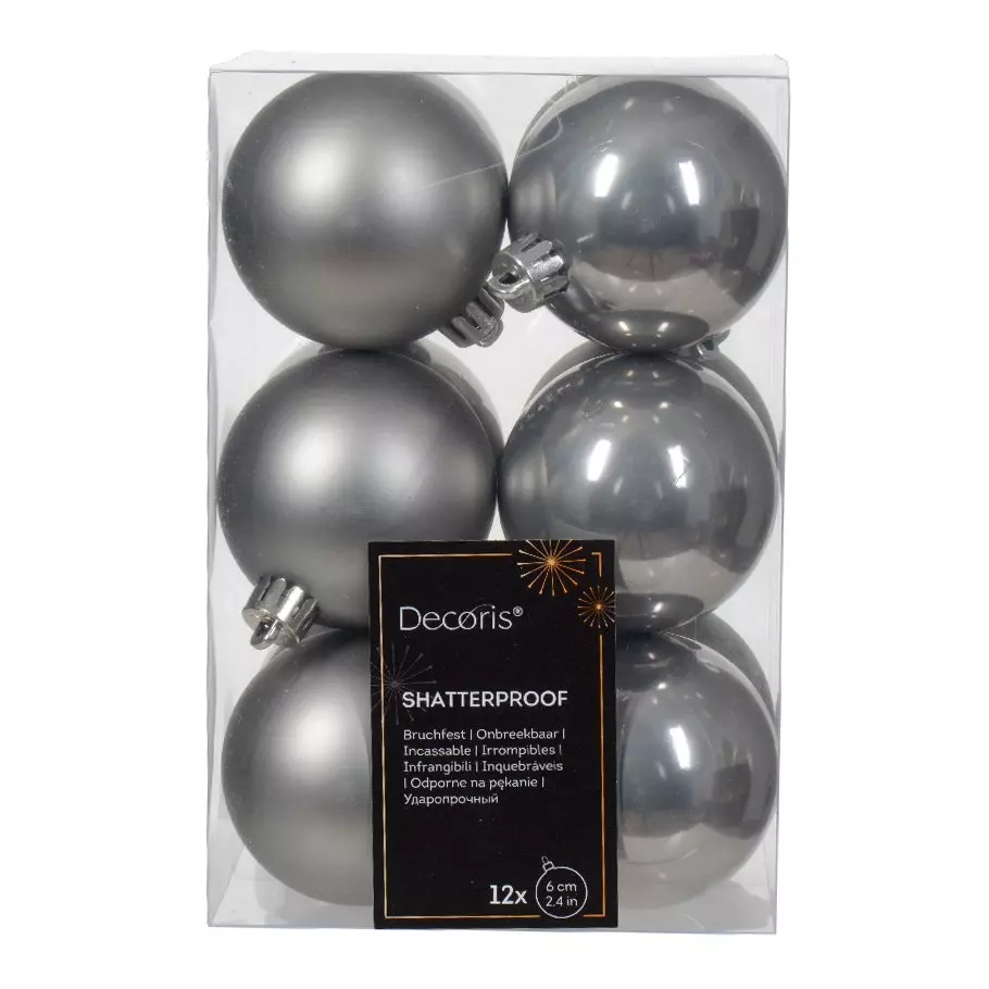 Set van 12 kerstballen (D60 mm) Alpine  1