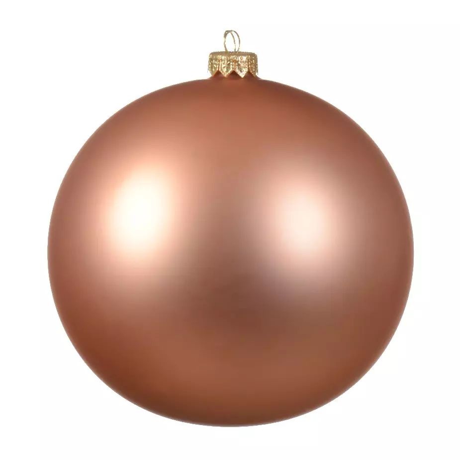 Set van 4 glazen kerstballen (D100 mm) Arctique mate   1