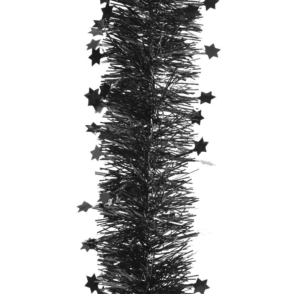 Guirnalda de Navidad (D10 cm) estrellada Alpine Negro 1