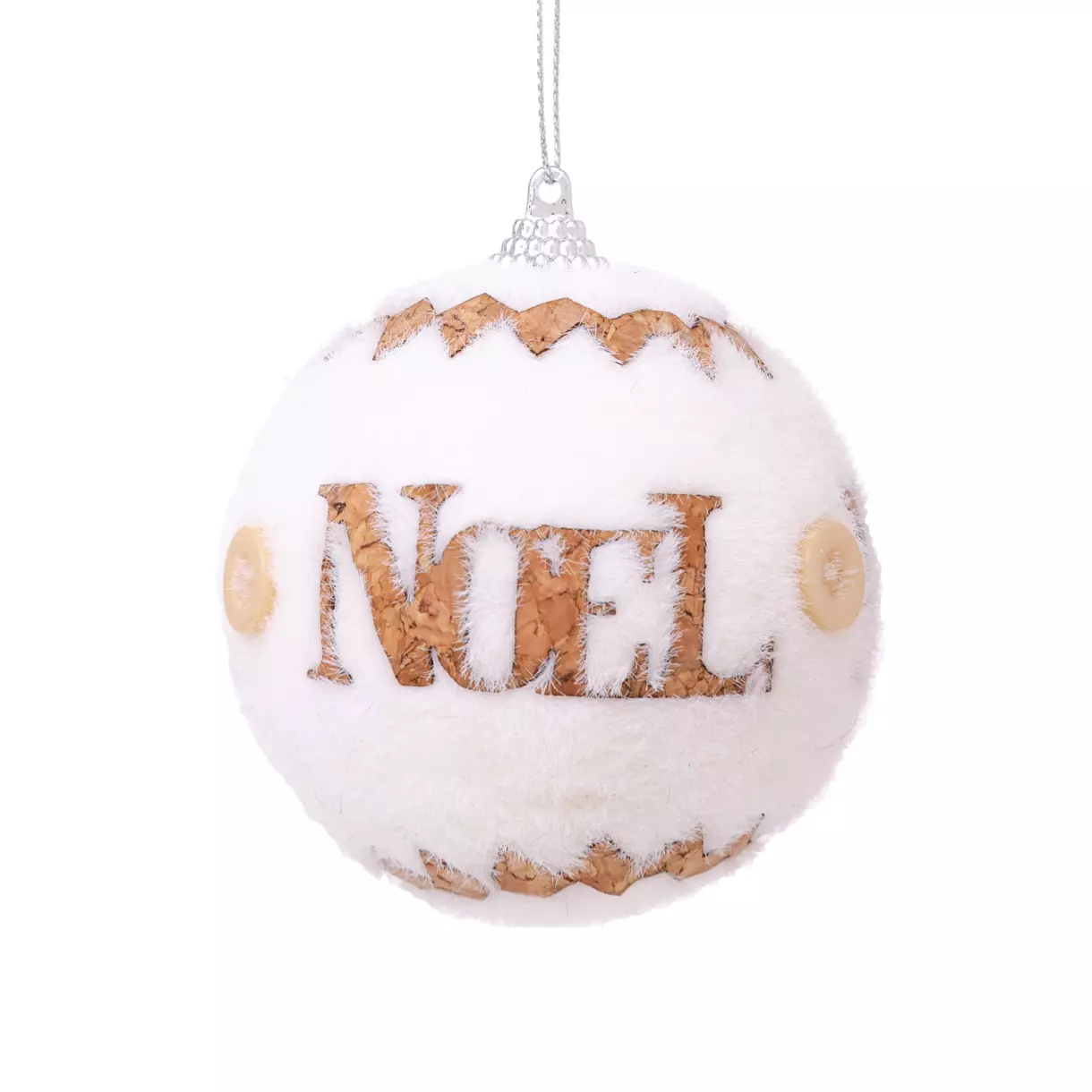 Bola de Navidad (D80 mm) Letras Blanco 1
