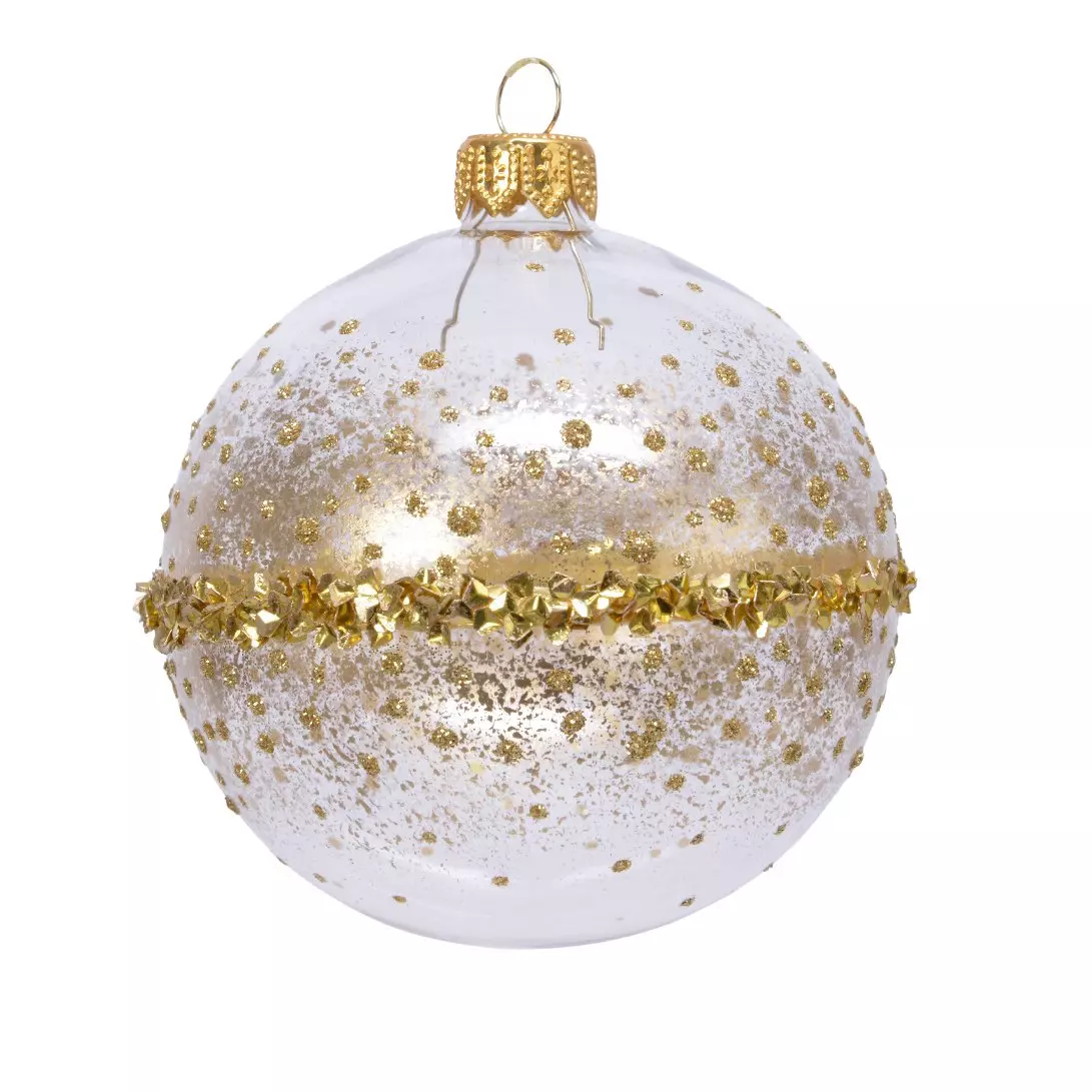 Lot de 6 boules de Noël en verre (D80 mm) Kalea Transparent  1