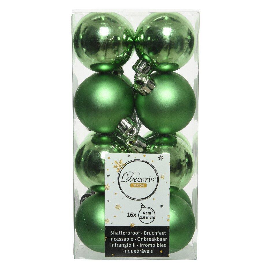 Confezione di 16 palline di Natale (D40 mm) Alpine Verde vischio 1