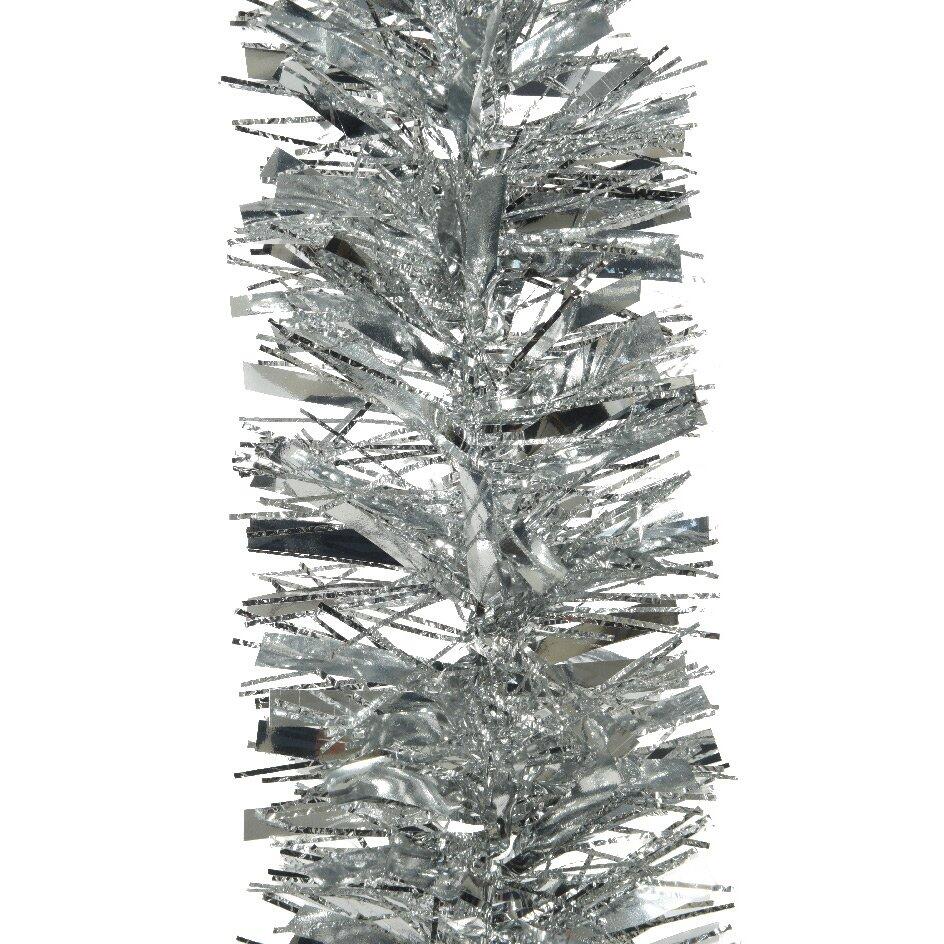 Guirnalda de Navidad (D10 cm) (2 m) Alpine estructurado diamante Plata 1