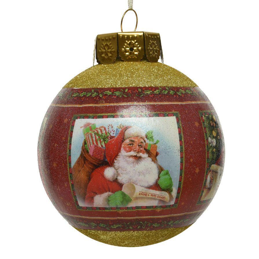 Kerstbal (D300 mm) Santa Clauss Rood 1