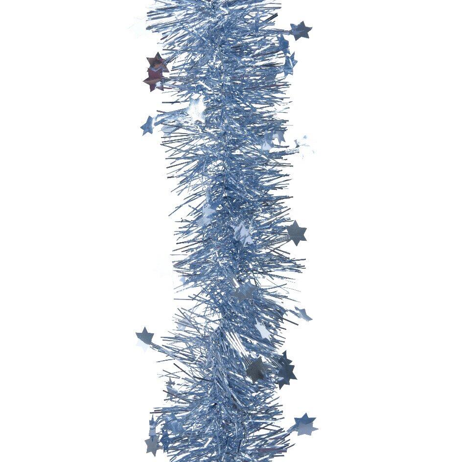 Girlande (D9 cm) mit Sternen Alpine Nebelblau 1