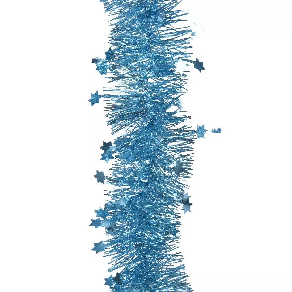 Guirnalda de Navidad (D9 cm) étoilée Alpine Azul destello 1