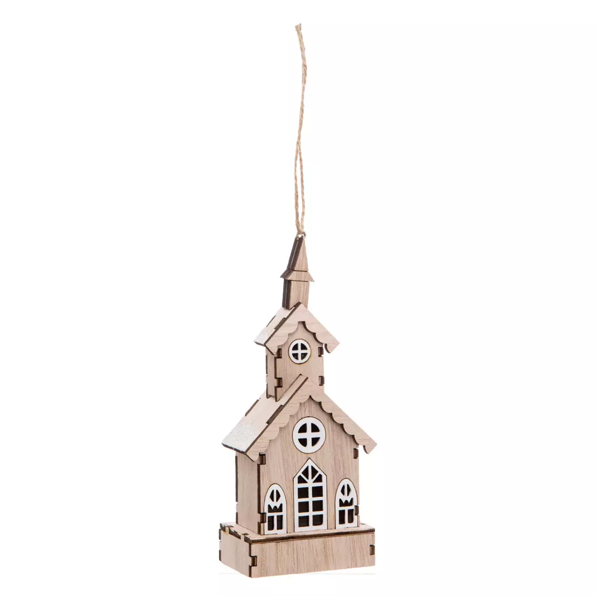 Iglesia árbol de Navidad de madera Natural

 1