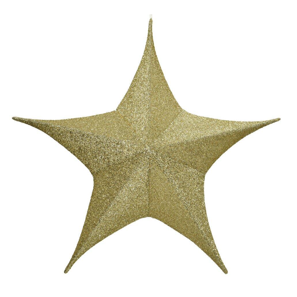Estrella de Navidad para colgar Laura XL Oro 1