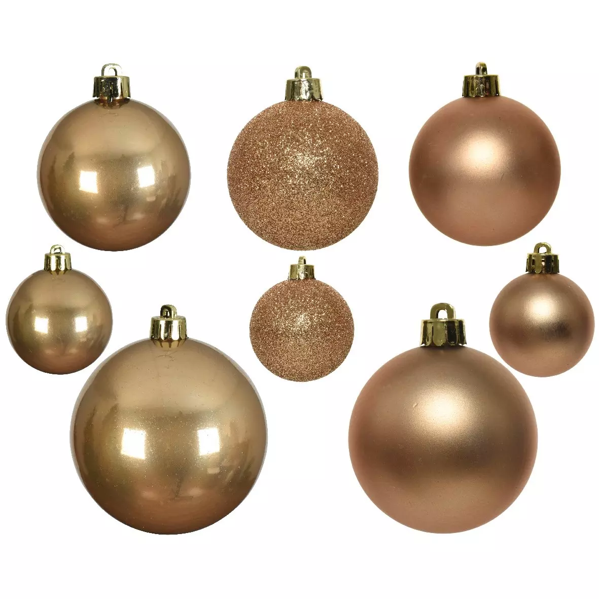 Set van 26 kerstballen Lara Camel 1