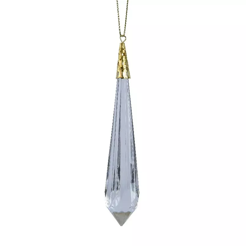 Precieuze hangdecoratie Stalactite diamant Lichtgrijs 1
