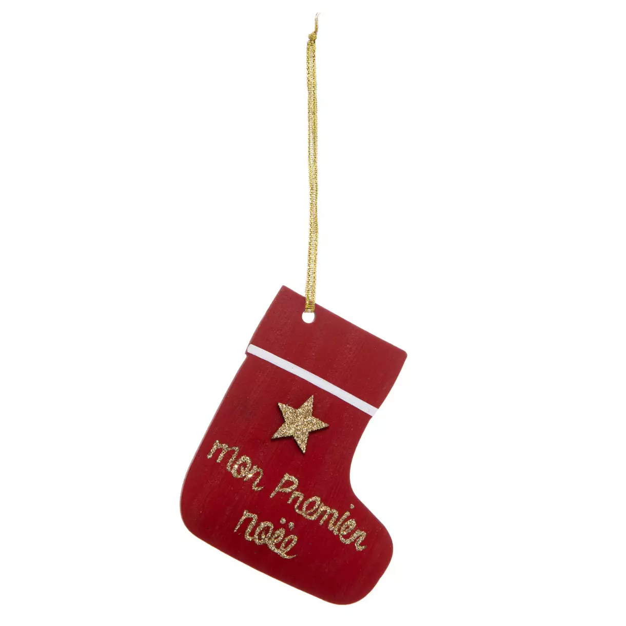 Confezione di 3 stivali Primo Natale Rosso 1