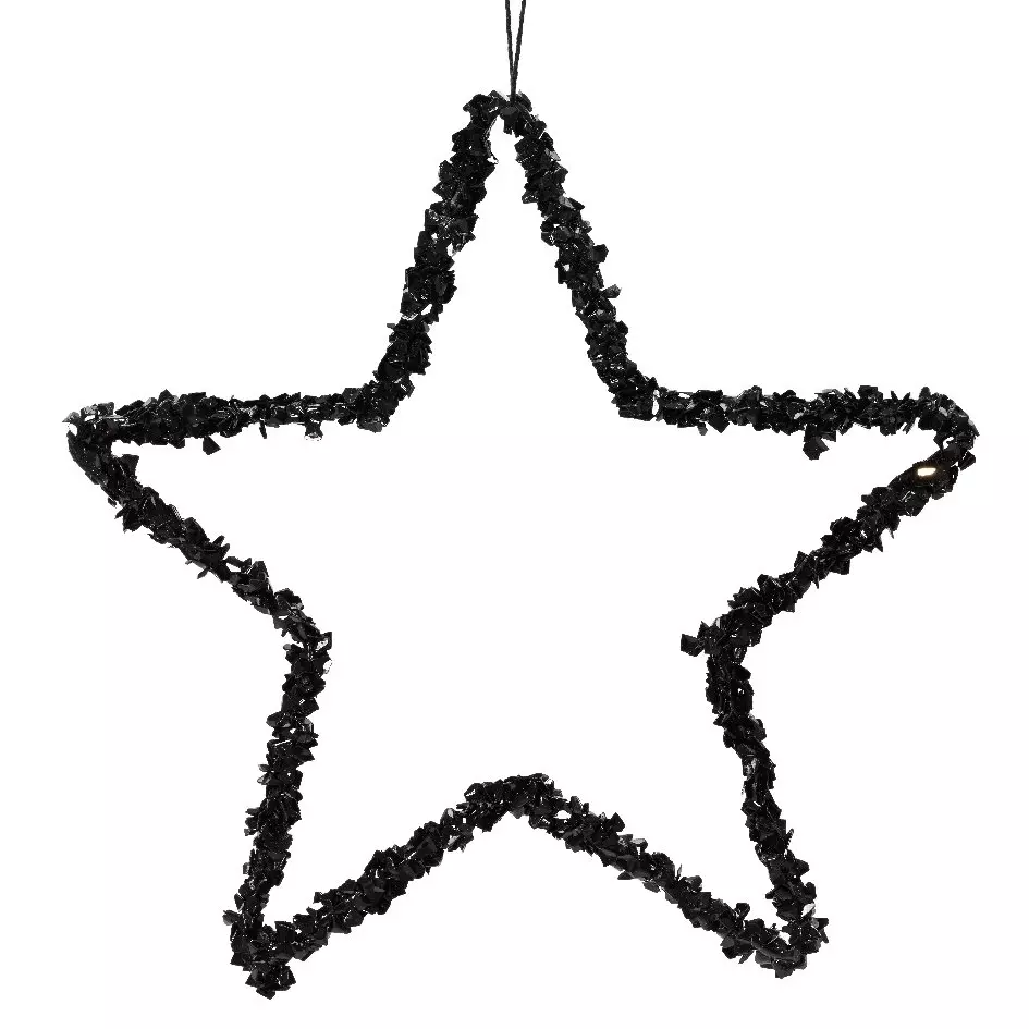 Kerstster Gily om op te hangen Zwart 1