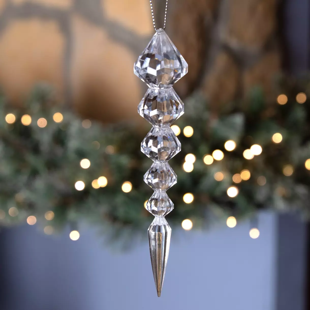Stalactite à suspendre Glam Transparent 1