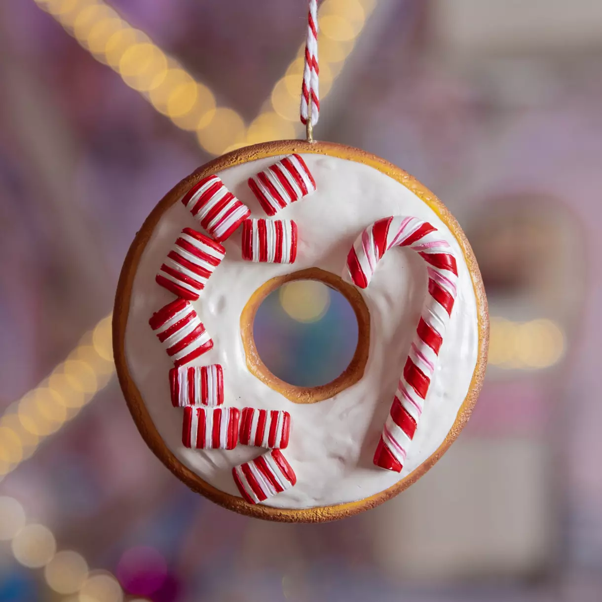 Suspension Donut bonbons Rouge