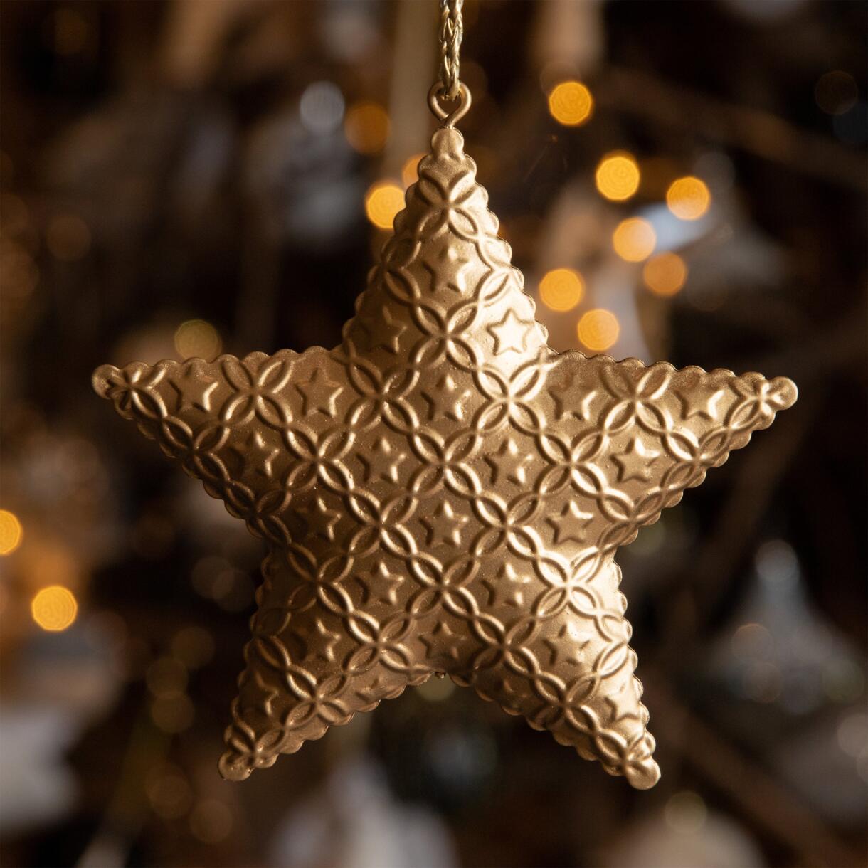 Estrella de Navidad para colgar Bijoux Oro