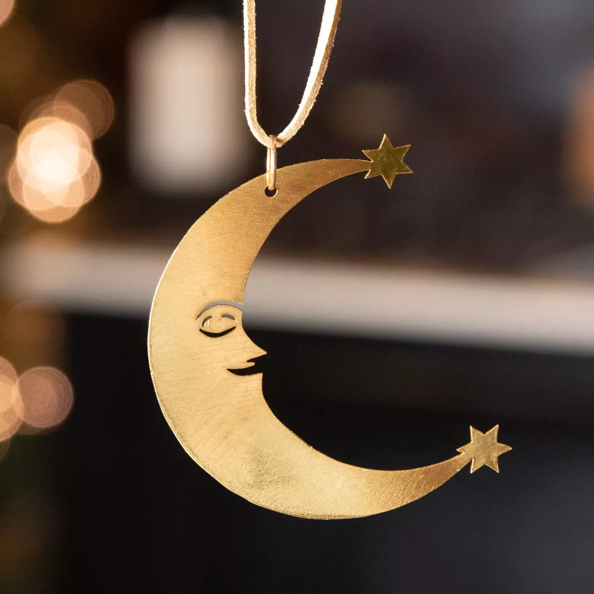 Lune de Noël Or