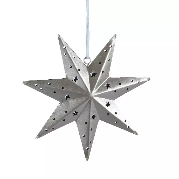 Estrella de Navidad para colgar Gia Plata 1