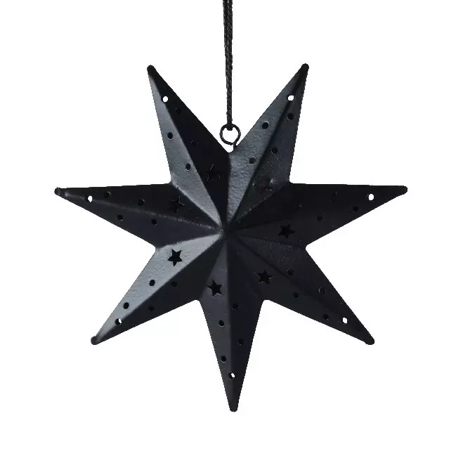 Etoile de Noël à suspendre Gia Noir 1