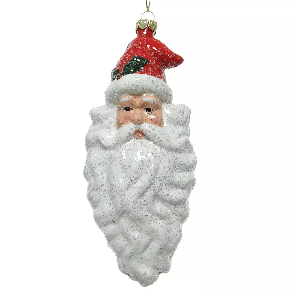Papá Noel para colgar Barbudo Blanco 1