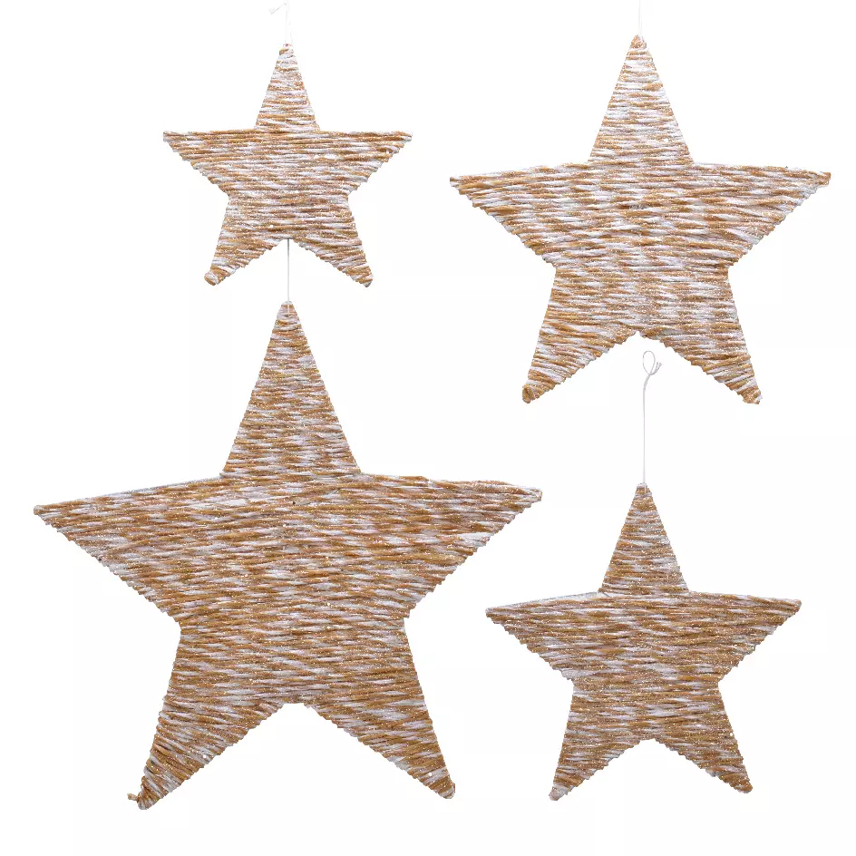 Kerstster Cursa om op te hangen naturelkleur 1