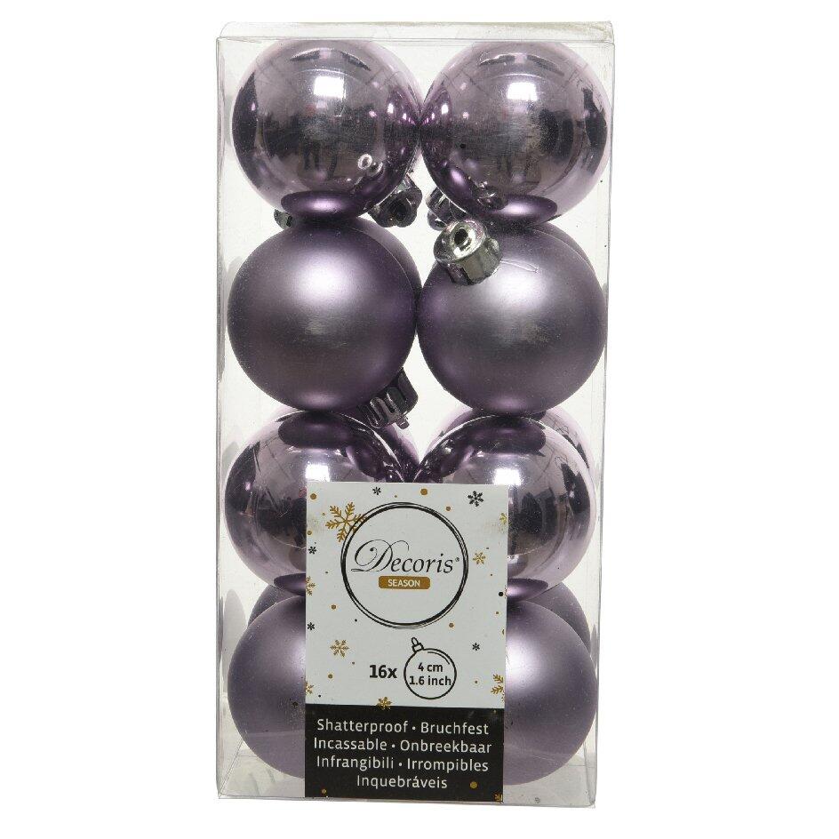 Confezione di 16 palline di Natale (D40 mm) perle Alpine Lilla 1