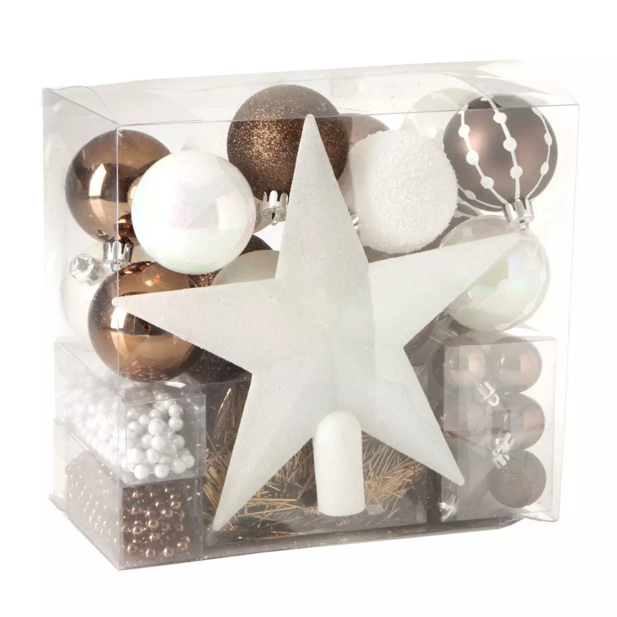 Kit de decoración para árbol de Navidad Aspen Chocolate 1