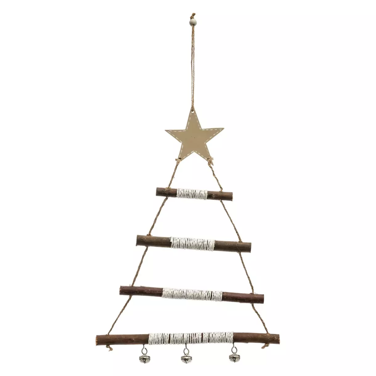 Sapin de Noël à suspendre en bois Goliate Naturel 1