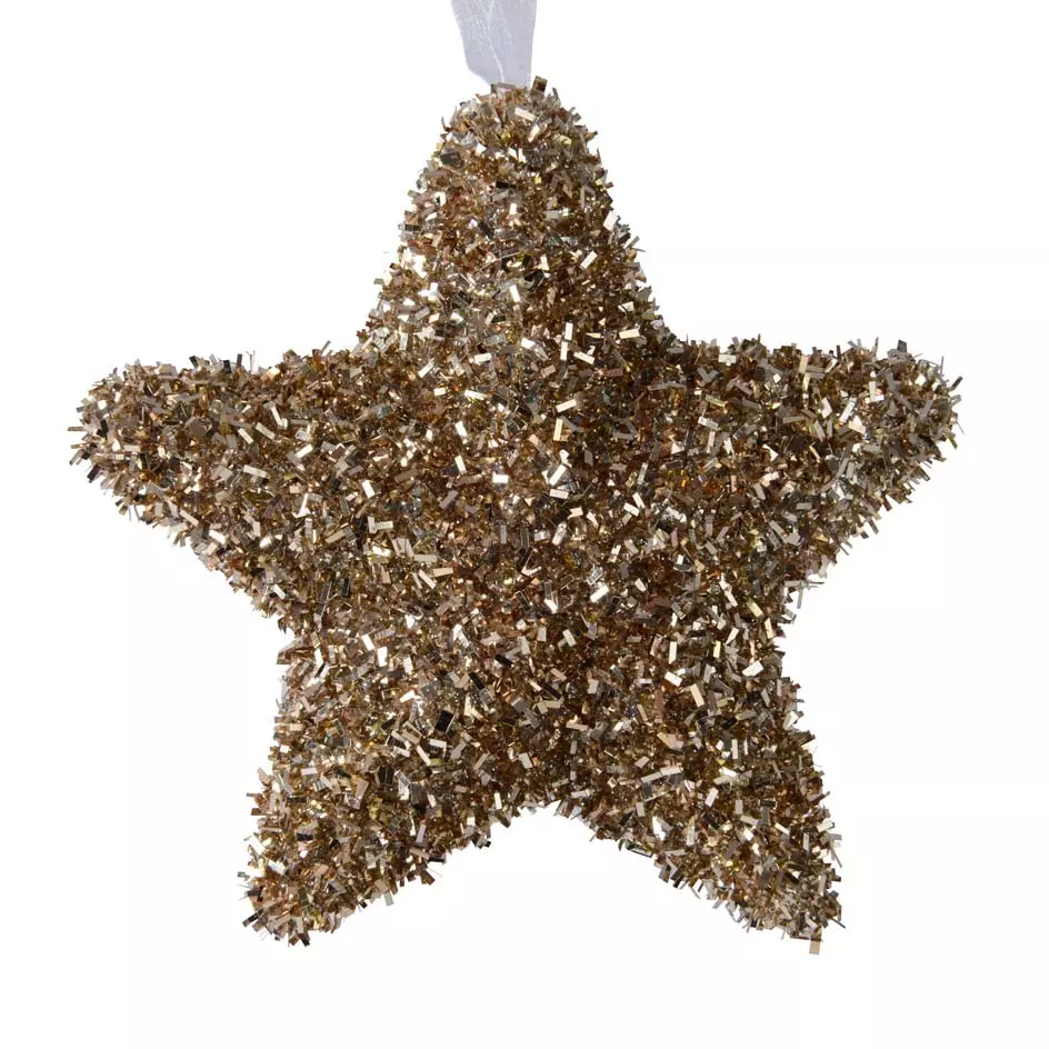 Estrella de Navidad para colgar Oridé Marrón helado 1
