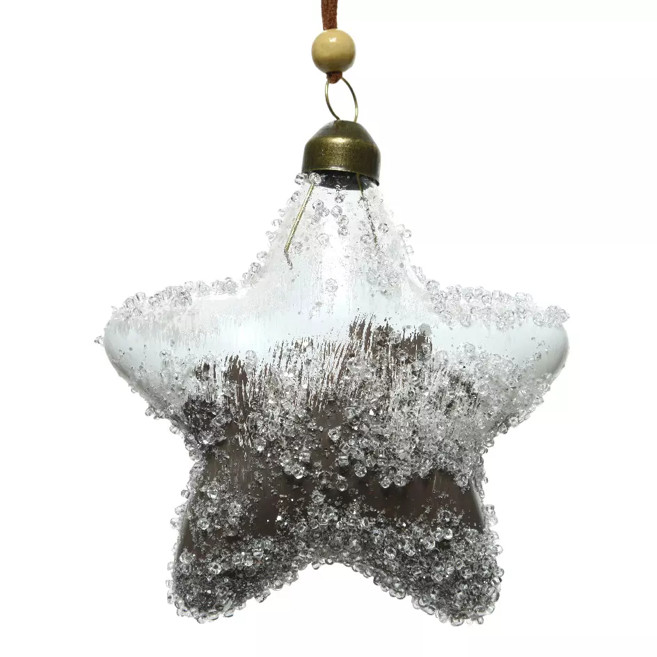 Lote de 2 bolas de Navidad (D100 mm) Givry Marrón cachemir 1