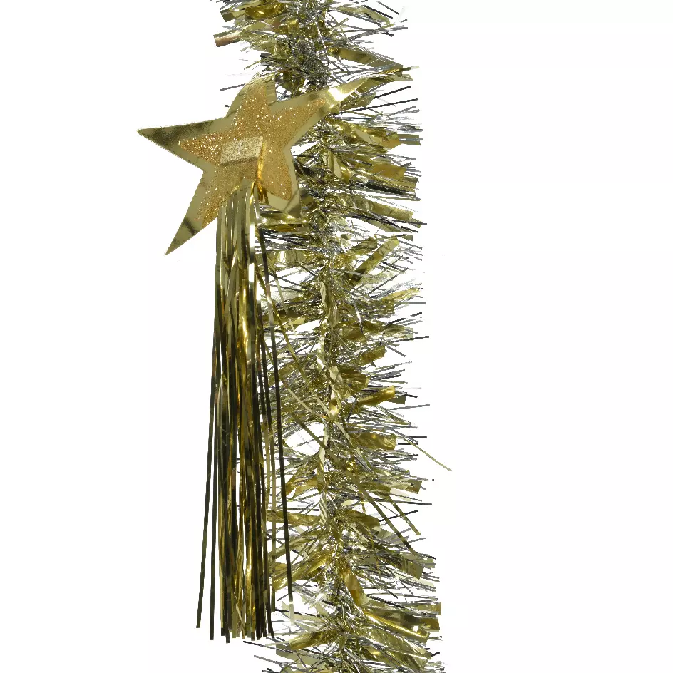 Guirnalda de Navidad (D10 cm) estrellada  Ariane Plata y Oro
 1