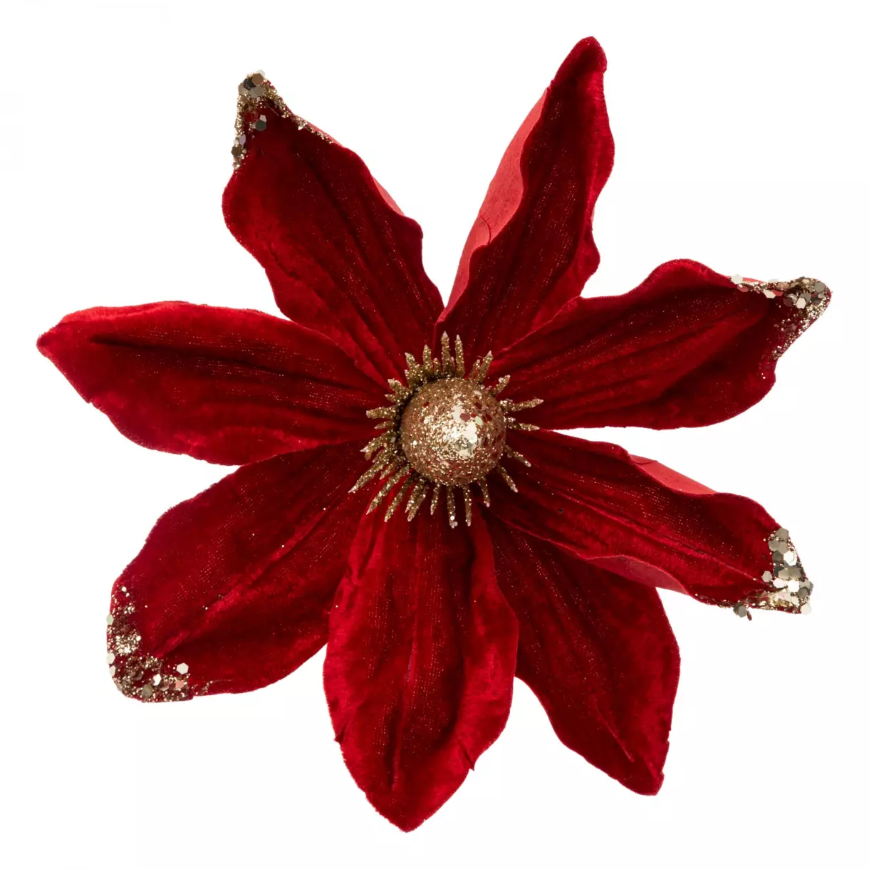 Fleur de Noël à suspendre Rouge 1