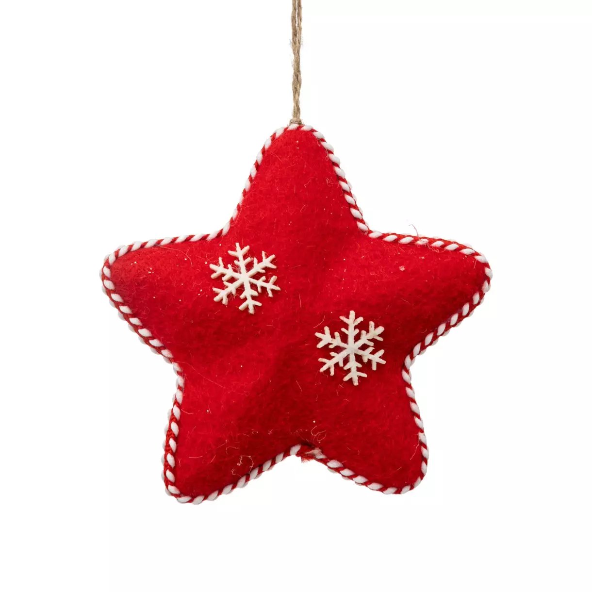 Etoile de Noël à suspendre Douceur Rouge 1