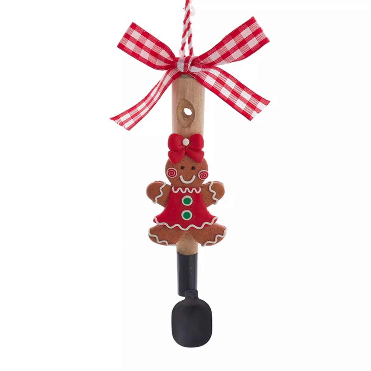 Pain d'épices Cuchara de Navidad para colgar Rojo 1