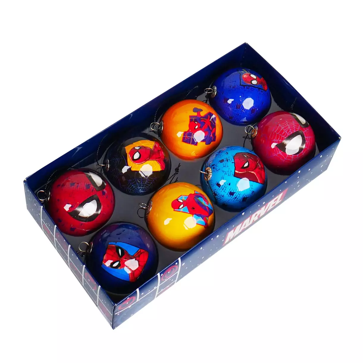 Set de 8 bolas de Navidad (D60 mm) Disney Spiderman Multicolor 1