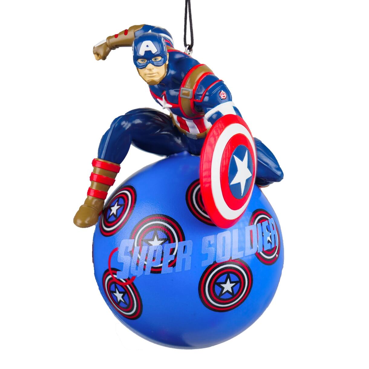 Pallina di Natale (D13 mm) Disney Captain America Blu 1