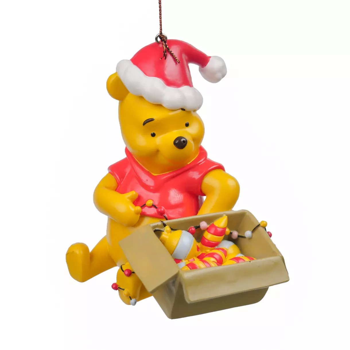 Suspension de fête Disney Winnie et son cadeau Jaune 1