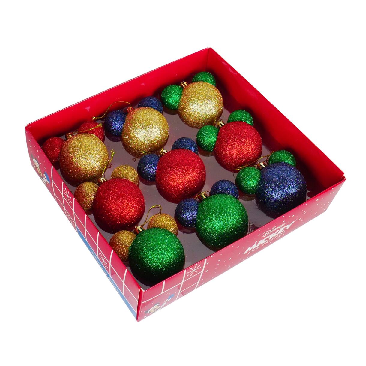 Cadeaudoos van 9 kerstballen (D60 mm) Disney Mickey Meerkleurig 1