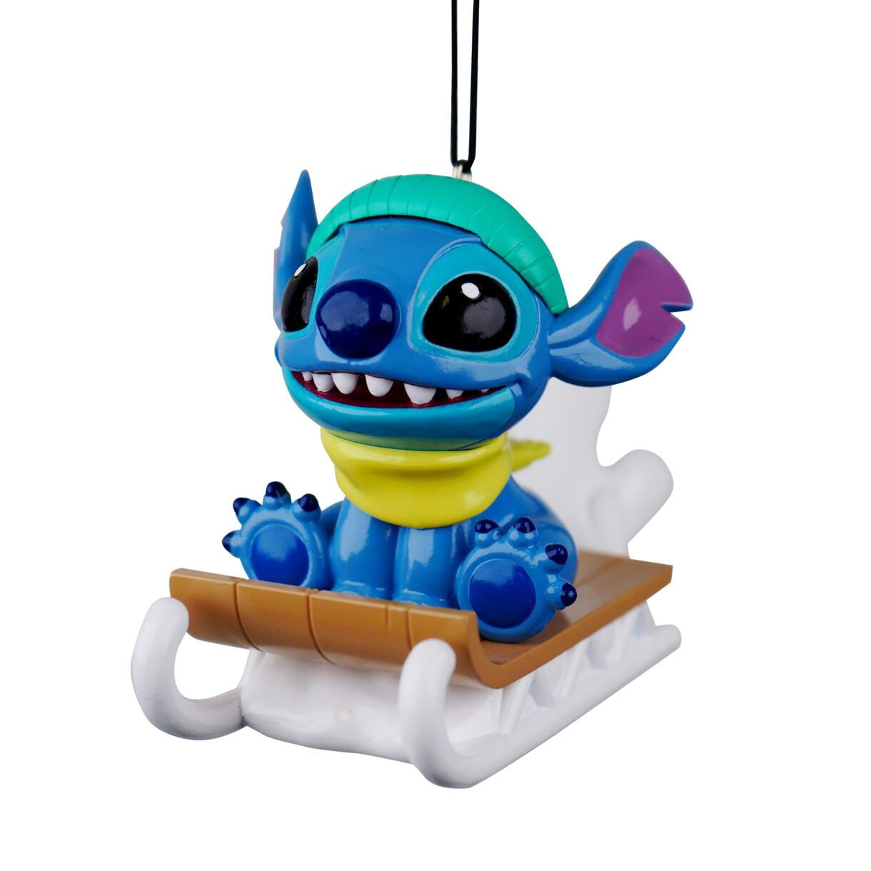 Adorno de fiesta para colgar Disney Stitch Trineo Azul 1