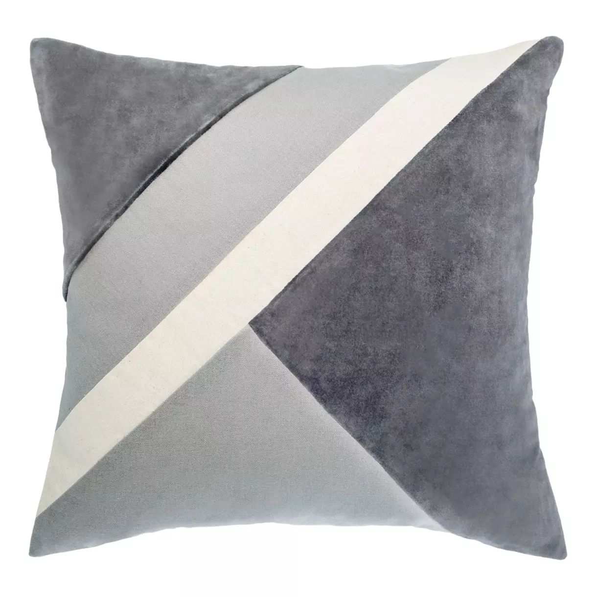 Cojín (40 cm) Patch Gris 1