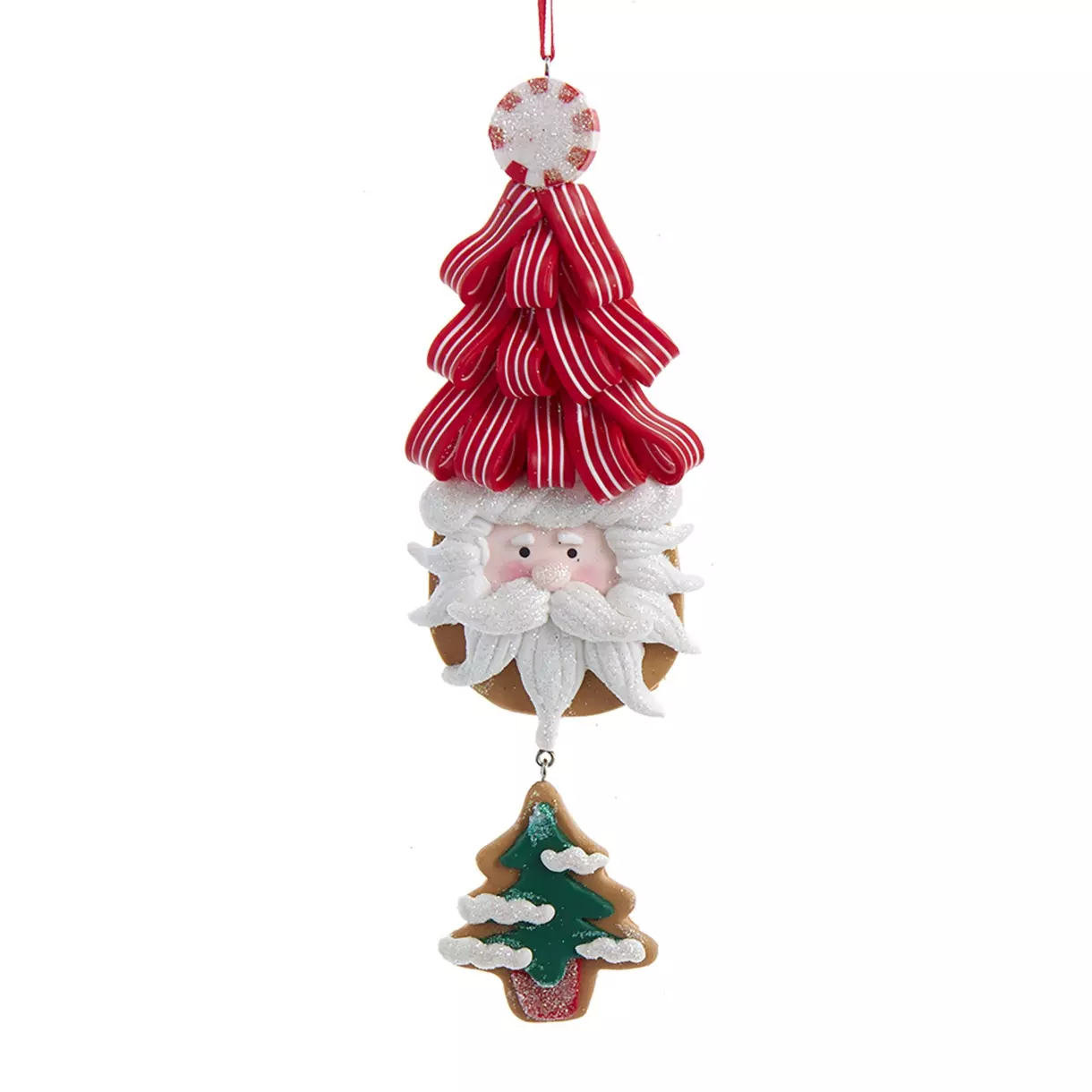Père Noël à suspendre Père-Noël sapin Rouge 1