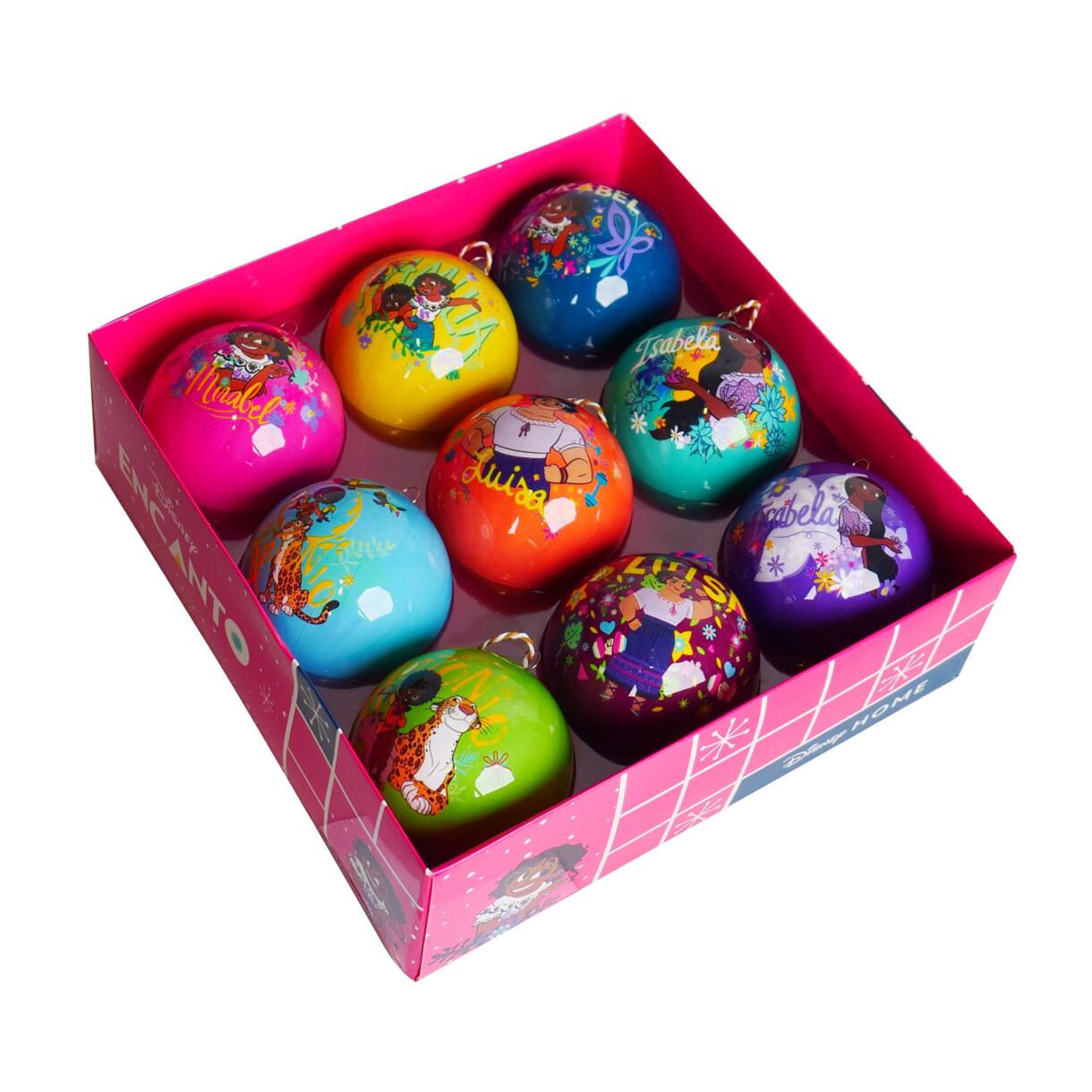 Cofanetto regalo 9 palline di Natale (D75 mm) Disney Encanto Multicolore 1