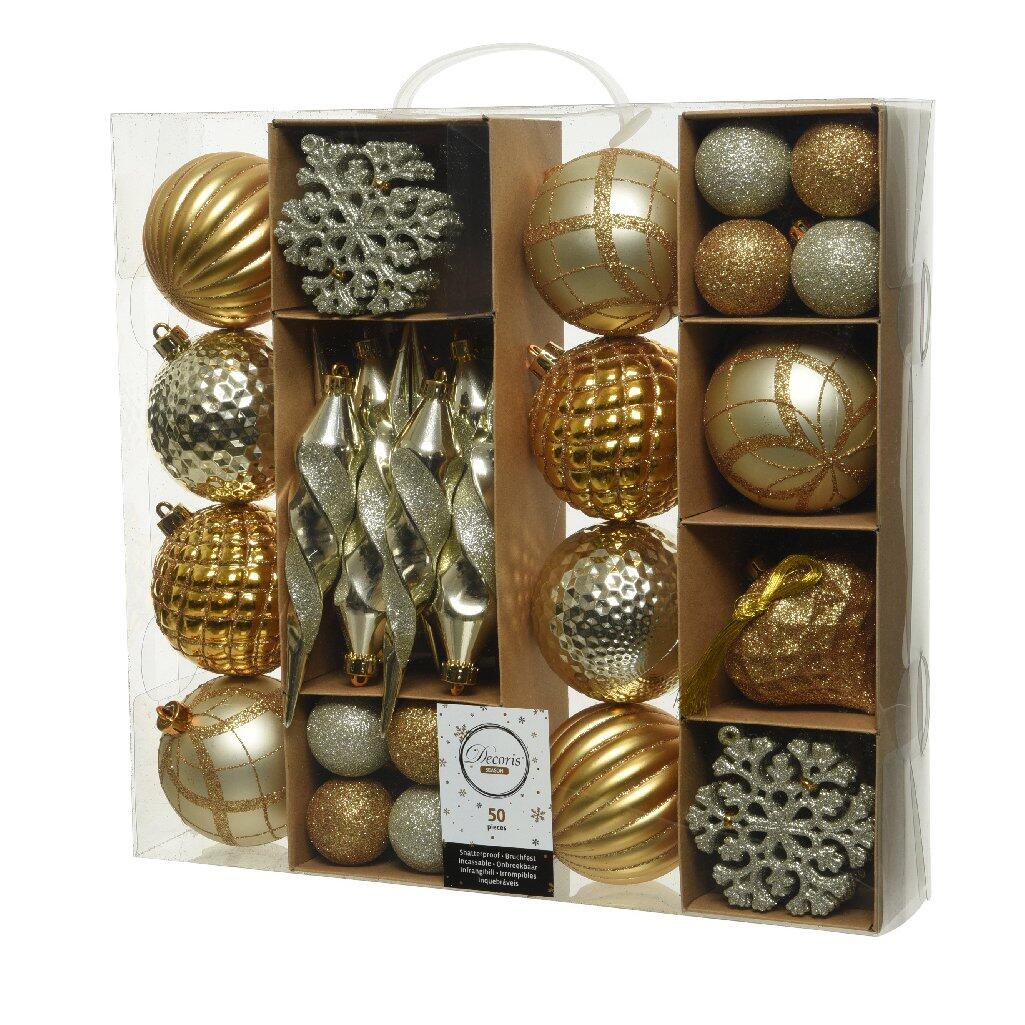 Kit de decoración para árbol de Navidad Zaven Champaña/ Oro 1