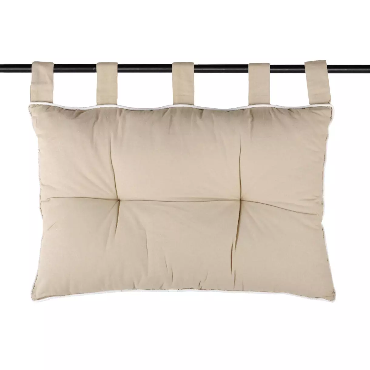 Cabecero de algodón (70 cm) Duo Beige 1