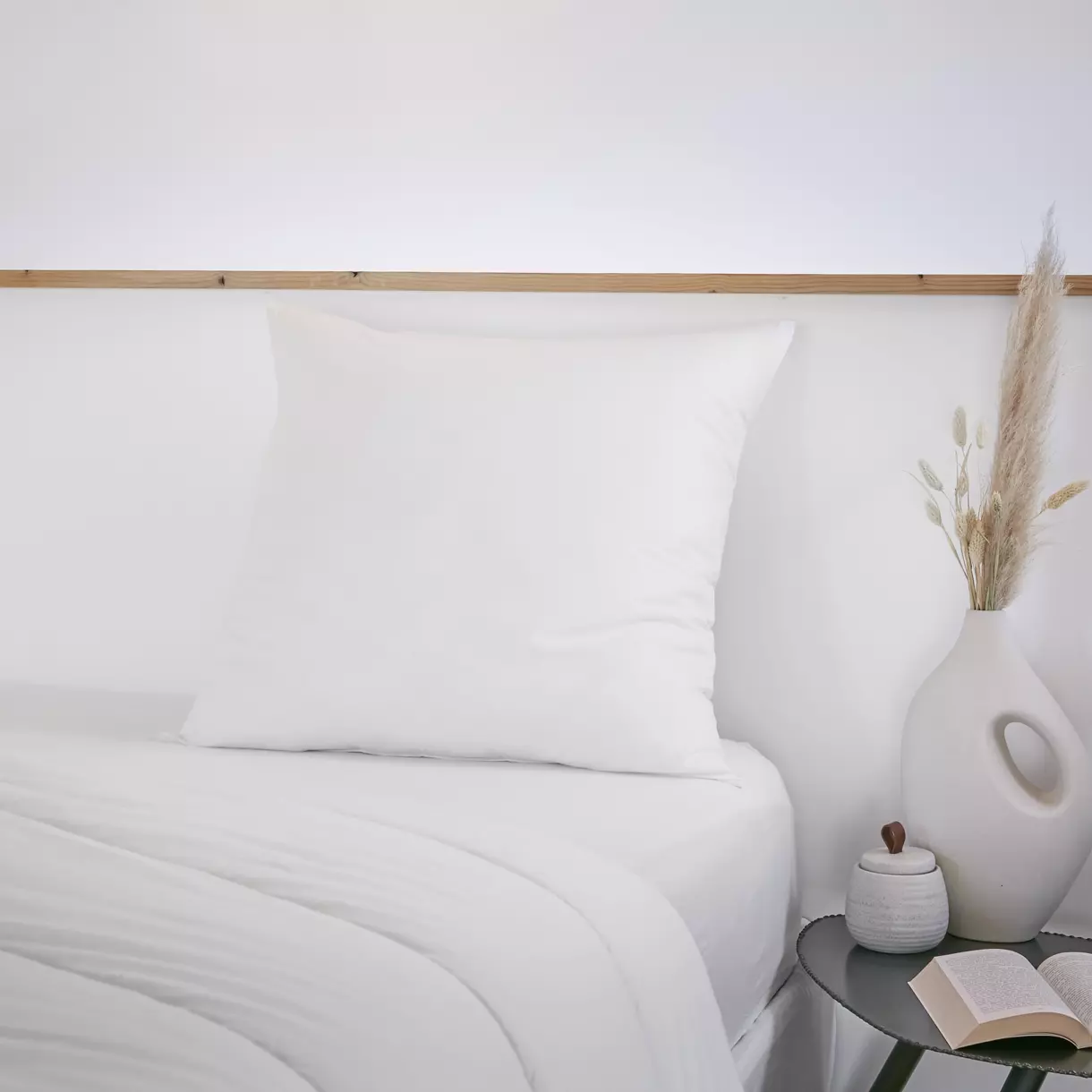 Almohada anti ácaros cuadradas (60 cm) Sirius Blanco