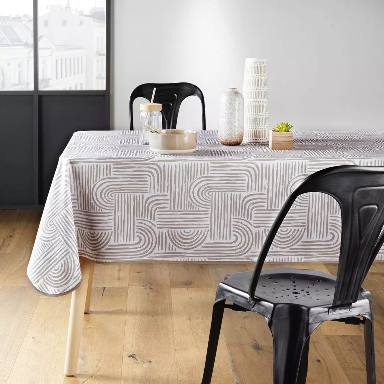 Mantel rectangular anti manchas (240 cm) Pandore Blanco 1