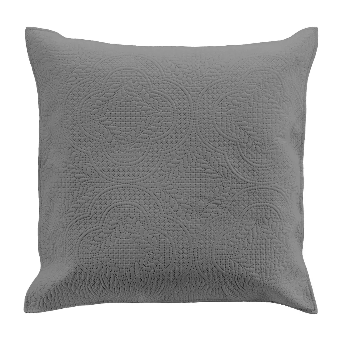 Housse de coussin (60 cm) Romane Gris anthracite 1